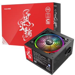 长城（Great Wall）额定650W 风火轮650直出线电源（ATX3.0标准/CQCⅠ级铜牌级能效/单路12V/温控风扇）