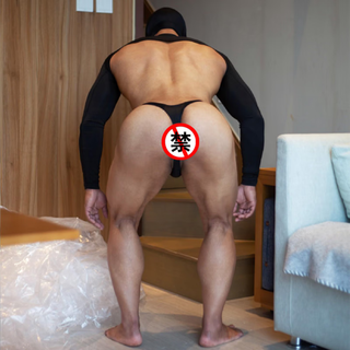 Men's sexy low-waisted thong one-thread youth gay underwear men's sexy and comfortable sexy underwear black 2xl