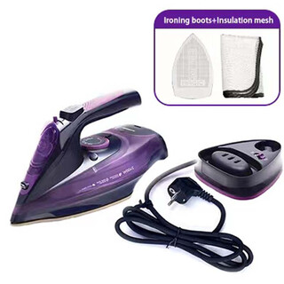 Carefully selected life cordless electric steam iron wireless cloth wireless steam purple + bottom plate domestic use