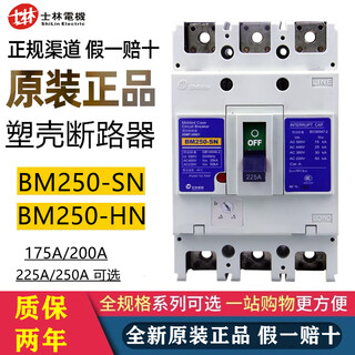 士林电机塑壳断路器BM250-SN BM250-HN 3P 4P 200A 225A 250A空开 175A BM250-SN
