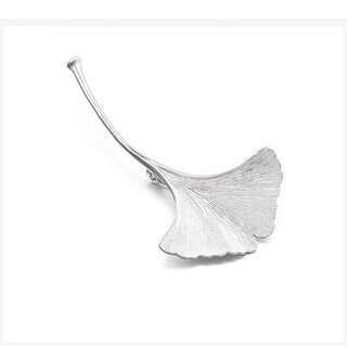 Woug chinese style s925 brooch handmade literary simple temperament sweater suit pin silver style