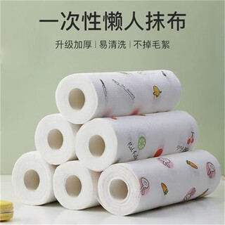 Qianhui disposable lazy rag kitchen towel dishcloth hand towel decontamination absorbent water and oil absorbent wet and dry use one roll