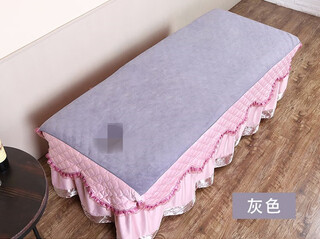 Shantou lincun beauty salon bath towel pure cotton beauty bed special bed large towel with hole opening health center massage therapy sheet light gray medium thick without hole 200x120cm
