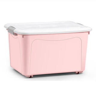 Chenzhi shangpin plastic storage box extra large toy storage box extra large capacity dormitory quilt clothes storage box wholesale pink 24*18*14cm (10# without wheels 5#)