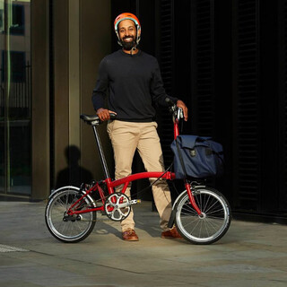 Brompton xiaobu folding bike c line explore 6-speed ultra-light portable urban commuter bike with light house red high
