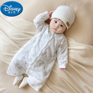 Disney (disney) spring and autumn baby sleeping bag children's winter anti-kick quilt warm pajamas for men and women baby padded jumpsuit pure cotton nightgown dandelion warm thin cotton sleeping bag 73cm