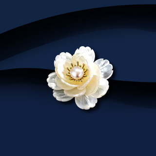 Marco bizzarri brand light luxury and rich peony flower brooch, high-end women's cheongsam, anti-exposure brooch, suit corsage, accessories lapel pin, teacher's day gift for teacher, mother's day gift for mom