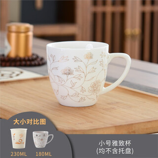 Jiyas tea cup ceramic with handle water cup porcelain cup porcelain drinking water porcelain cup porcelain tea bowl household cup set tea set small elegant cup none
