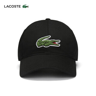 Lacoste crocodile français unisexe printemps mode polyvalent décontracté noir casquette de baseball | rk3186 031/noir tu