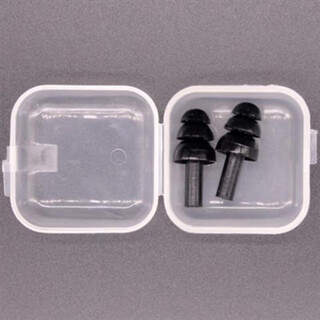 Luo huodou swimming earplugs and nose clip set soundproof adult and children with rope silicone ears waterproof bathing and swimming supplies equipment earplugs black