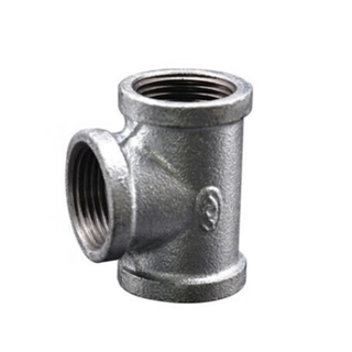 Guanzao plastic-lined malleable steel reducing tee specifications dn65*50 gray dn65*50 malleable steel