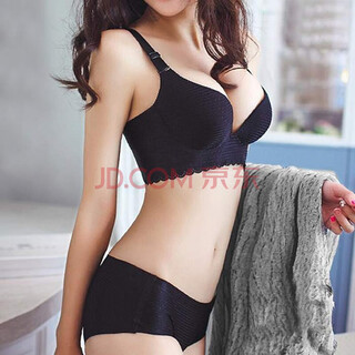 Victoria's elegant new underwear for women with small breasts, push-up adjustable bra, thick and thin, no rims, zodiac year red bra, starry black (suit + fine packaging) 36b=80b