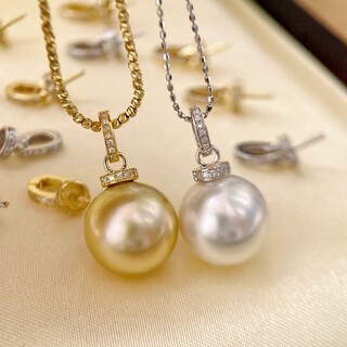 Zhongchi 18k gold pendant empty holder 5 points diamond buckle diy accessories pearl au750 versatile and practical commuting k gold color 18k universal diamond holder 1