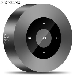 科凌A8无线蓝牙音箱触屏迷你低音炮家用电脑闹钟音响便携车载播放器手机小钢炮微信收款语音播报器 深空灰标准版