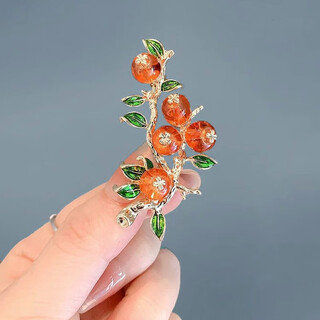 Woug new shishi ruyi brooch for women, retro exquisite temperament corsage pin, suit hair shishi ruyi brooch