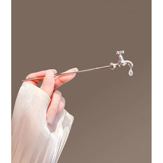 Weishini puts water in the brain, creative faucet hairpin for women, new funny hairpin, simple hairpin on the back of the head, faucet-hairpin a16-205