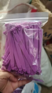 Chaoming (chaoming) tuojin-markierungsring, hühnerlogo, kunststoff-hühnerfußring mit verschiedenen zahlen, ente, maßgeschneidertes farm-knopf-etikettenschild, lila, mit nummer (001–100), 100 stück