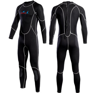 Li muzi wetsuit swimsuit 2mm one-piece men's warm surfing paddleboard motorboat swimming winter swimming snorkeling free cold protection gray line s s