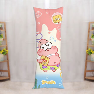 Spongebob squarepants life-size pillow pieda star long pillow cute cartoon plush doll sleeping leg doll spongebob squarepants-4 40x60 cm (half body) baby plush