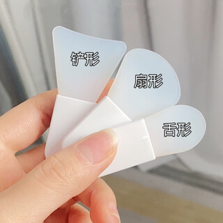 Maycheer facial mask brush scraper mud mask silicone brush beauty special application facial cleansing spatula shovel portable gadget bag shovel shape pack 1