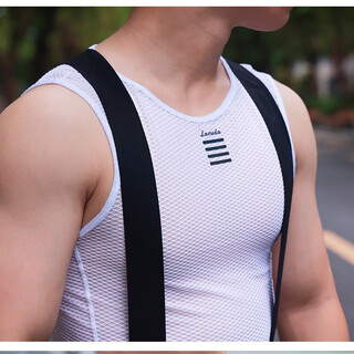 Lampada sweat-wicking sweat-absorbent cycling vest outdoor sports underwear men's road mountain bike cycling clothing base shirt vest pure white xs