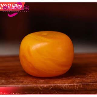 Guanpu pavilion natural russian material old beeswax single beads with beads loose beads single bucket beads bracelet diy men's accessories top beads separated beads old beeswax pier 16*12mm single