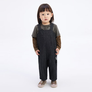 Jnby by jnby jiangnan buyi baby pure cotton jeans extended overalls casual autumn boys and girls baby yo8e10350 991/denim navy 100cm
