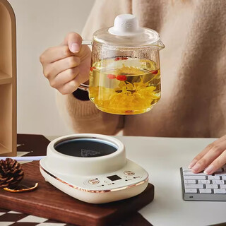 Little bear ysh-d04c6 portable health pot office mini small 0.4l tea maker glass home health cup little bear (ysh-d04c6) 0.4l