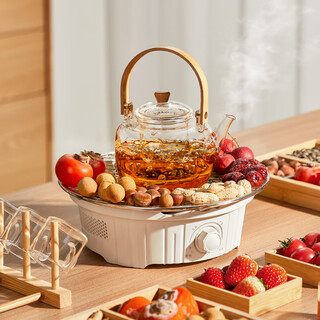 Yipot tea stove tea making set electric ceramic stove tea making equipment health indoor imitation charcoal fire smokeless gathering oven annual party gift