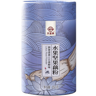 Tiantang brand tiantang fruit nut lotus root starch 350g nut soup breakfast hangzhou specialty west lake lotus root starch instant 350g 1 barrel
