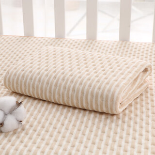 Pure cotton diaper pad waterproof breathable washable baby colorful cotton diaper pad baby diaper pad leak-proof menstrual aunt pad a type coffee white strip 50*70cm1 strip