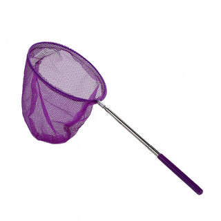 Lure invincible stainless steel retractable fishing net, children's insect net, butterfly net, dragonfly net, fishing net bag, fishing net, purple insect net 1