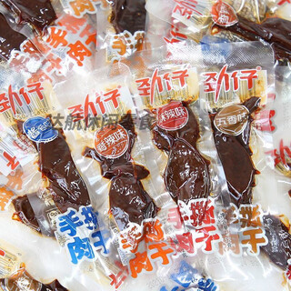 深生都劲仔牛肉干 劲仔手撕肉干12g/包整箱香辣麻辣五香酱香味湖南特产 酱香味 12g 手撕肉干10包