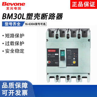 北元电器塑壳漏电断路器BM30L-125A/4300/250A/400A/630A 3P BM30L-125型100A