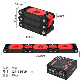 Jigong high-precision multi-functional folding horizontal ruler home decoration corner woodworking artifact measuring tool multi-angle magnetic balance ruler 3-fold ruler