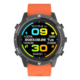 Songlu domestic gps beidou outdoor sports watch mountaineering altitude air pressure triathlon swimming running pace cycling waterproof g5 black orange silicone