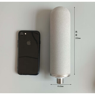 Titanium aeration tube microporous aeration head tube aerator stainless steel aeration disk corrosion-resistant and oxidation-resistant diameter 60mm height 200mm 4 extra wires