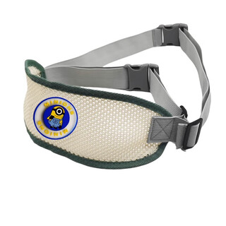 Mdng children's safety belt for men and women, electric car belt, adjustable child strap, electric car baby anti-fall travel strap, beige big-eyed minion, flashing light upgraded version