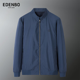 Edenbo casual jacket men's spring and autumn workwear simple versatile windproof jacket navy blue 175/92a (xl)