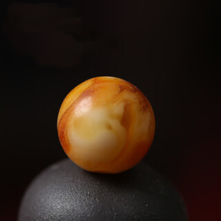 Caihe natural backflow antique old beeswax round beads single beads loose beads top beads presbyopia wax diamond star and moon bracelet accessories diameter 10mm (discount price)