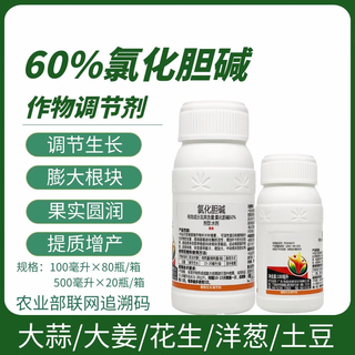 Choline chloride 60% garlic, ginger, onion, sweet potato, peanut, potato, ginseng medicinal material, ginger underground rhizome enlarging agent 100ml