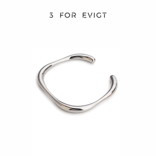 Muqian plated 18k gold star pool series bracelet new nordic simple style versatile to show your temperament steel color (total weight about 19.19g)