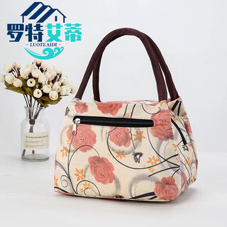 Pilio mom bag portable waterproof oxford cloth small and exquisite bag middle-aged women's mom bag commuting handbag mom sanla-butterfly rose