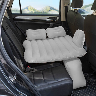 Clcey is suitable for baby sleeping pads in the back of the car, air mattresses, car beds, car inflatable beds, children's sleeping tools in the car, children's two-seat flocking gray (car pump), cars, suvs, off-road vehicles