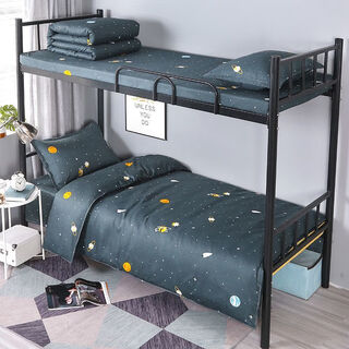 蓓燕被褥大学生单人床三件套宿舍专用被芯被套棉被子全套一整套 星空之旅 1.2床六件套【7斤被+床垫+枕芯】