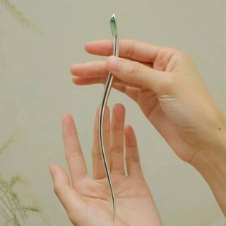 Chuxiang (chuxiang) new niche style metal plate hairpin, zhiyin, ancient style, cool and light luxury hairpin, new chinese style cheongsam head, zhiyin, one hairpin