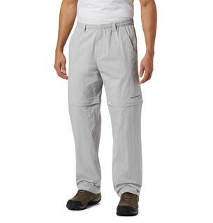 Columbia men's convertible sun pants, quick drying cool gray 32