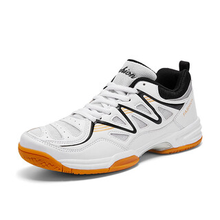 New large size badminton shoes rubber sole student sports shoes table tennis shoes volleyball shoes q211 white black 41