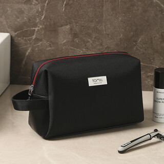 Tomill toiletries bag men's travel toiletries storage bag business waterproof business travel portable bath bag large capacity gentleman-black