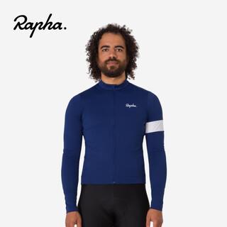 Rapha autumn and winter new color core men's core thin velvet long sleeve warm cycling jersey cycling top official dark navy - 2025 edition m